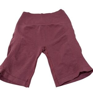 Alphalete Athletics Womens‎ Seamless High Waist Biker Shorts Plum Mauve Size S